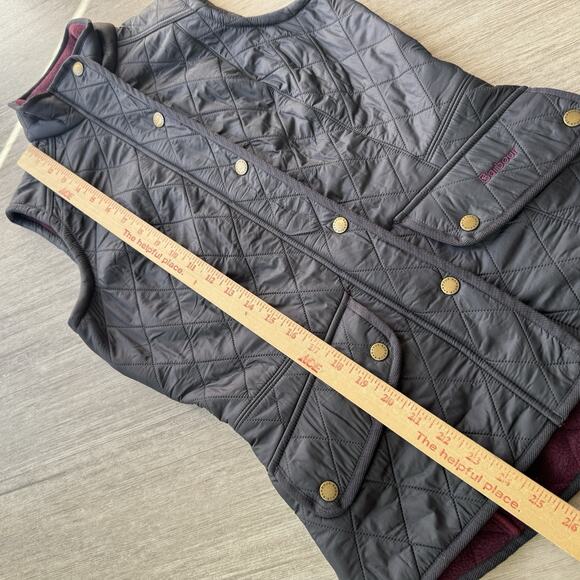 Barbour Dark Navy Quilted Gilet Vest - Picture 5 of 6